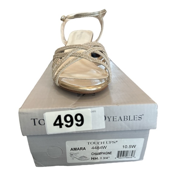 Touch Ups by Benjamin Walk Amara Sandals – Champagne – Size 10.5W – NWT - Picture 2 of 9